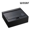 [윈세프] 블랙 스테인리스 가정용 테이블 서랍금고 WS-3540TB