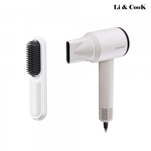 [리앤쿡] 퀵 스타일링 아이론 브러쉬+스트롱 BLDC 1600W 저소음 헤어드라이기 APPY-CB798H / LNKD-9960W