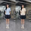 [블랑드주아] 658잔꽈베기배색카라반팔가디건