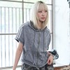 [크림소다랩] 피그먼트 4선 트랙 크롭 반팔 집업 후드