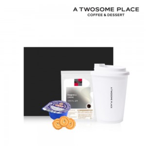 [투썸플레이스] 이지더블월 리유저블 컵+ 커피 쿠키 세트 (쇼핑백 동봉)