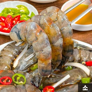 [맛있는집밥] 블랙타이거 간장새우 왕새우장 / 소 새우장 800g (약 10마리)