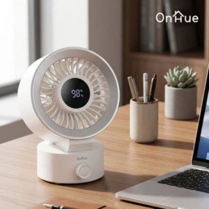 [온휴] BLDC 무선 탁상용 휴대용 써큘레이터 선풍기 OHF-DC100 (화이트)