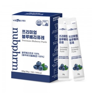 [뉴팜헬스케어] 프리미엄 100% 블루베리 퓨레 20gx15포