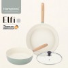 [Hamptons] 햄튼 엘피 세라믹 IH 프라이팬 28F+24W+24G 2종 세트(3P)-H
