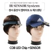 LED 충전식 센서 캡라이트 헤드랜턴 겸용 COB 8007B