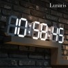 루나리스 GPS 3D LED 대형 벽시계 90cm HMS 화이트
