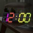 국산 루나리스 3D LED 인테리어 벽시계 LG전구 38cm 레인보우