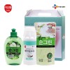 CJ이츠웰 순그린사과500ml,순그린리필300ml,베이킹소다500g용기 3종세트 00670