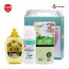 CJ이츠웰 순그린레몬500ml,순그린리필300ml,베이킹소다500g용기 3종세트 00799