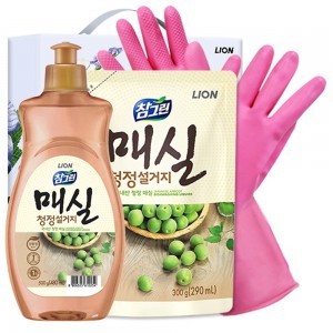 참그린매실500용기 매실300리필 고무장갑32cm(3종)