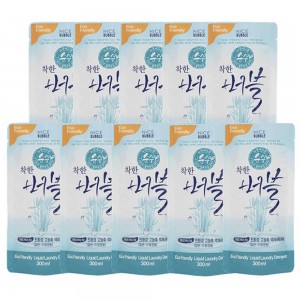 착한버블 친환경 액체세탁세제 300ml 10p