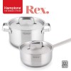 [Hamptons] 독일 햄튼 REX 3중 바닥 인덕션 냄비 2종A 4P