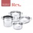 [Hamptons] 독일 햄튼 REX 3중 바닥 인덕션 냄비 3종D 7P
