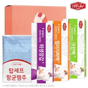 탑셰프 위생장갑 컬러지퍼백 크린백 행주(4종)
