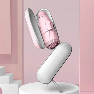 초경량 캡슐 미니 암막 5단 우양산 UV 자외선 차단 암막 우산( 6대살 제품 )
