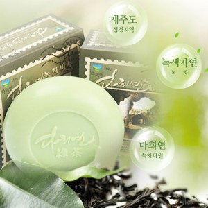 다희연 녹차비누 100g x 3개