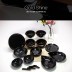 무안 도자기 골드샤인 철유 4인조 홈세트 20p