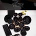 무안 도자기 골드샤인 철유 4인조 홈세트 25p