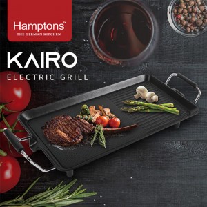 [Hamptons] 독일 햄튼 카이로(KAIRO) 전기그릴팬 (손잡이 칼라박스 포함) EG-014