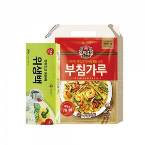 CJ부침가루,CJ위생백(대) 2종세트