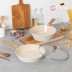 제너 루겐 IH 세라믹코팅 후라이팬+궁중팬28cm 2종+유리뚜껑 세트