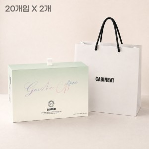 [캐빈잇] 게이샤 커피백 명절 선물세트 10g _ 20개입 X 2개