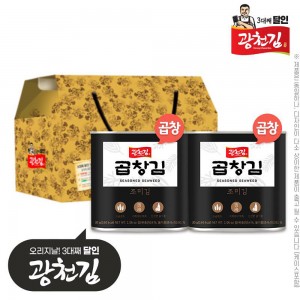 (3대째달인)광천김 곱창돌캔김 30g 2P(2종)