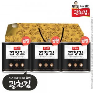 (3대째달인)광천김 곱창돌캔김 30g 3P(3종)