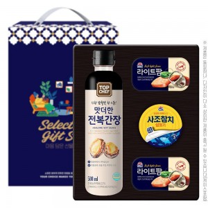 탑셰프 전복간장 사조참치 라이트팜 2P(4종)