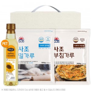 탑셰프페트해바라기유 사조밀가루500g 부침가루500g(3종)
