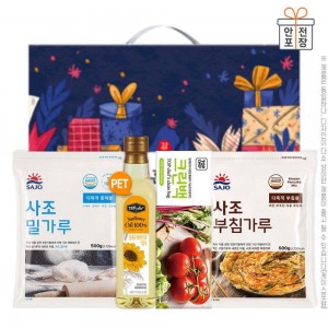 탑셰프페트해바라기유 사조밀가루500g 부침가루500g 크린백(4종)