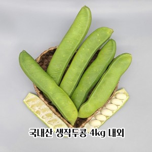 국산 생작두콩 4kg 내외(콩깍지포함 특품)