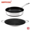 [해피콜] 통3중 스퀘어 프로 IH 소테팬&그리들 2종 세트 (28SF+34G) HSP-SFG2